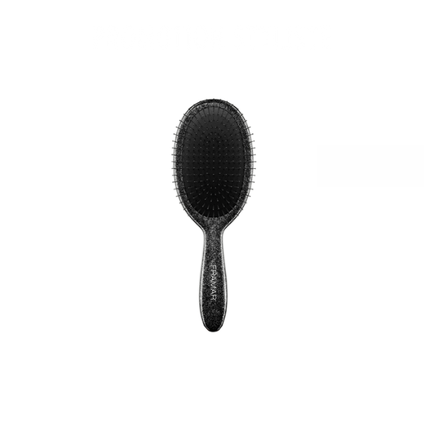 Brosse ovale démêlante Noir Brillante