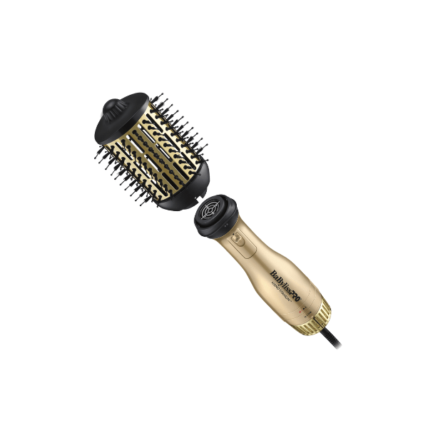 Brosse séchoir détachable 3-en-1 Nano Titanium METALIX Or