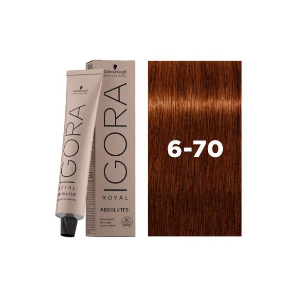 Coloration permanente Igora Royal Absolutes 6-70