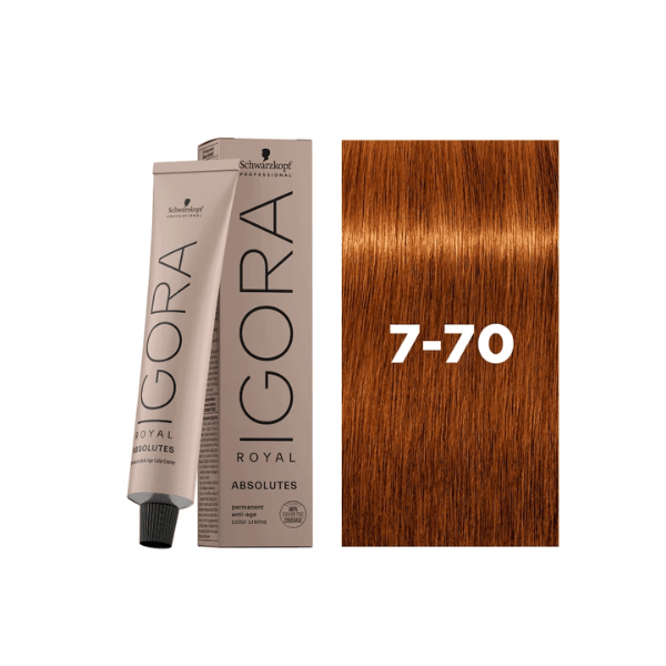 Coloration permanente Igora Royal Absolutes 7-70