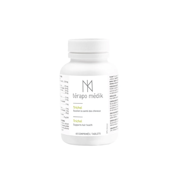 Comprimés pour la santé des cheveux Trichol 60 capsules