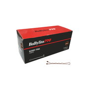 Épingles à cheveux "Bobby Pins" 2po gaufrées Brun / 1lb