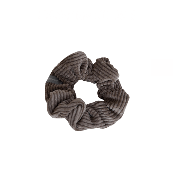 Mini chouchou à cheveux Corduroy Cacao