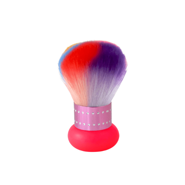 Pinceau époussette court multicolore