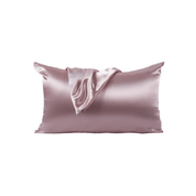 Taie d'oreiller en satin Rose vintage