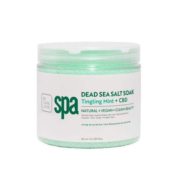 Bain thérapeutique au sel de la Mer Morte Menthe vive & CBD
