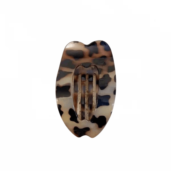 Barrette pince en acrylique écaille de tortue