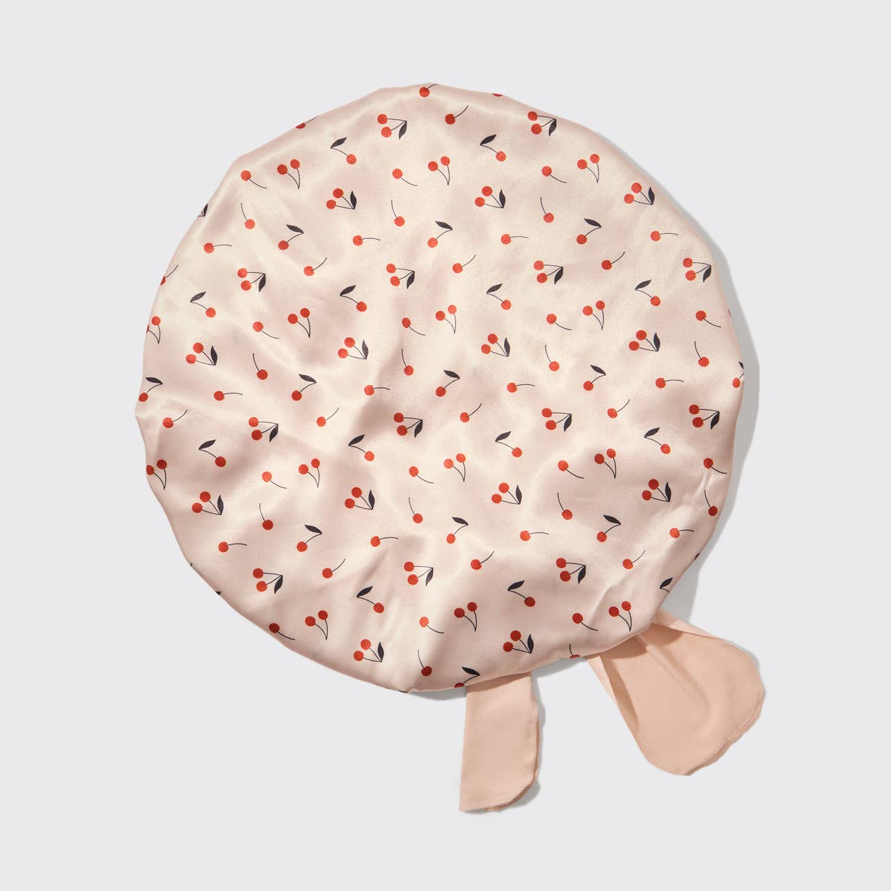 Bonnet en satin ajustable et oversized à imprimé cerises - Boutique du Cheveu