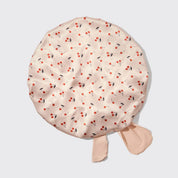 Bonnet en satin ajustable et oversized à imprimé cerises - Boutique du Cheveu