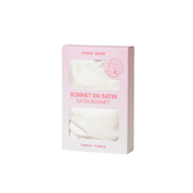 Bonnet en satin Blanc