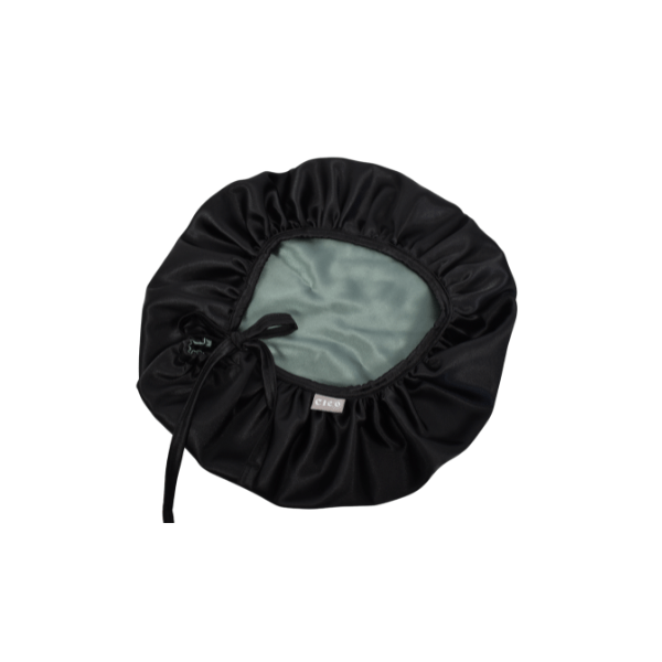 Bonnet en satin Noir