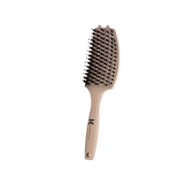 Brosse démêlante courbée