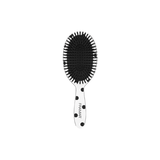 Black and white polka dot polish brush