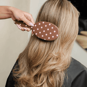 Brosse Polish à pois rose et brun - Boutique du Cheveu