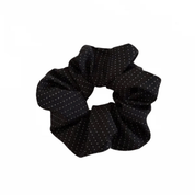 Chouchou noir à pois