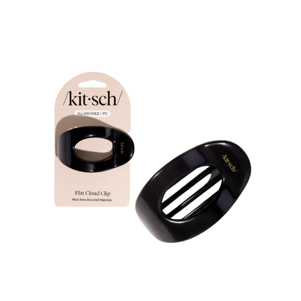 Clip Nuage Plat Noir - Moyen - Boutique du Cheveu