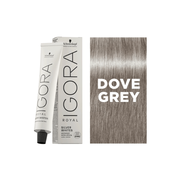 Coloration demi-permanente Igora Royal Silverwhite Dove Grey