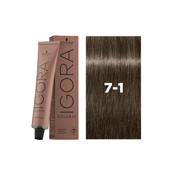 Coloration permanente Igora Color 10 7-1