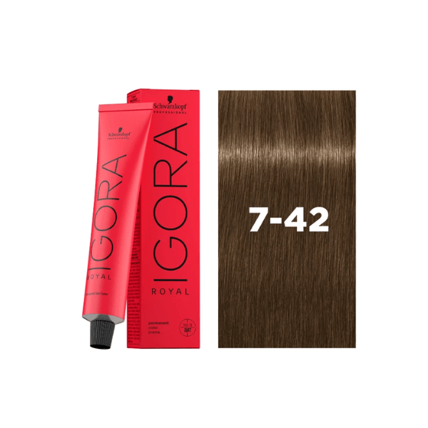 Coloration permanente Igora Royal 7-42