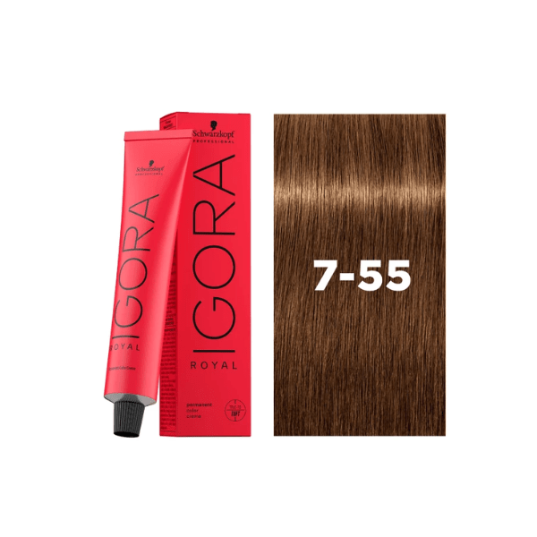Coloration permanente Igora Royal 7-55