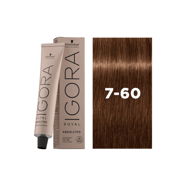 Coloration permanente Igora Royal Absolutes 7-60