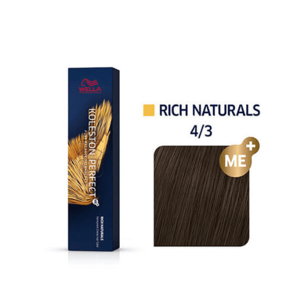 Coloration permanente niveaux 2-5 Koleston Perfect - Wella 4/3