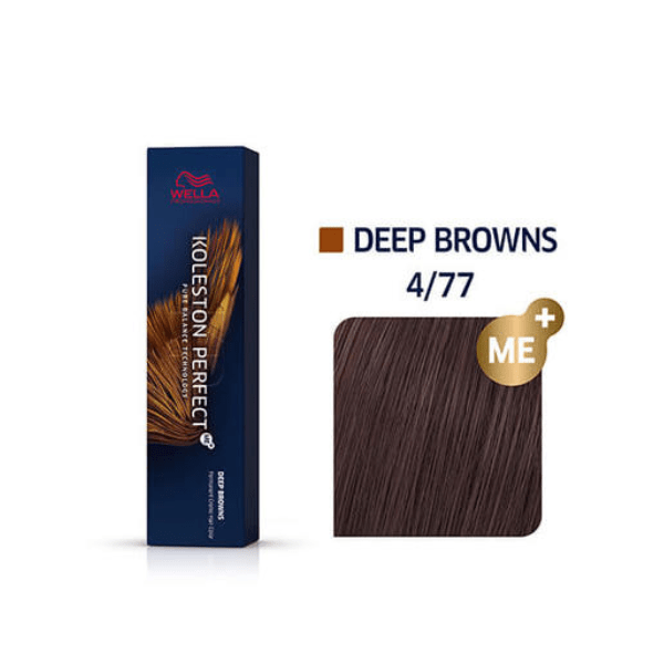 Coloration permanente niveaux 2-5 Koleston Perfect - Wella 4/77
