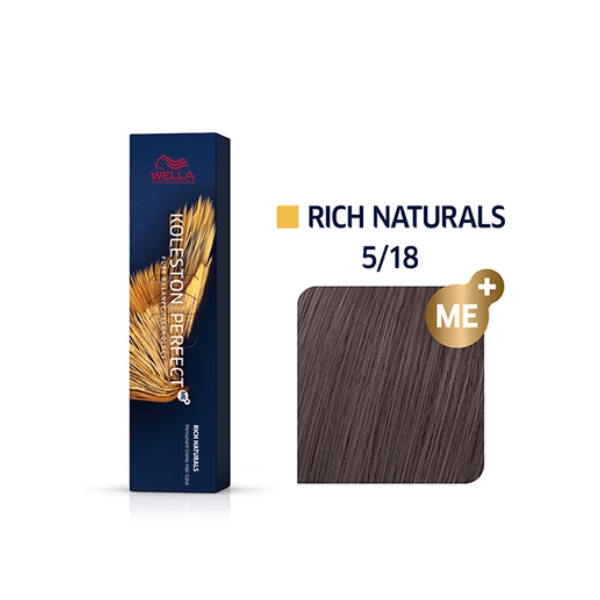 Coloration permanente niveaux 2-5 Koleston Perfect - Wella 5/18