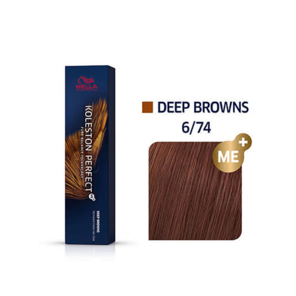 Coloration permanente niveaux 6-10 Koleston Perfect - Wella 6/74