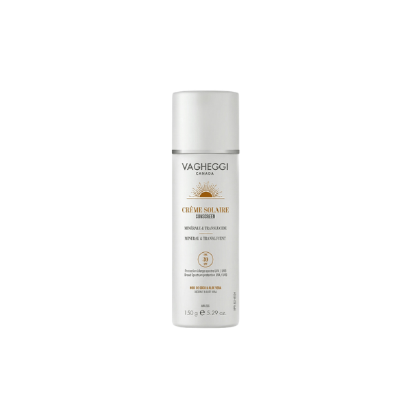 Crème solaire minérale et transluide FPS 30 150g