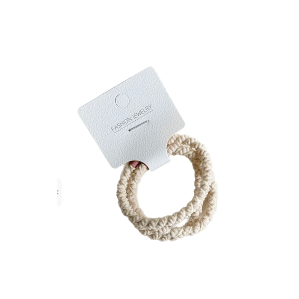 Élastiques à cheveux tressés – paquet de 3