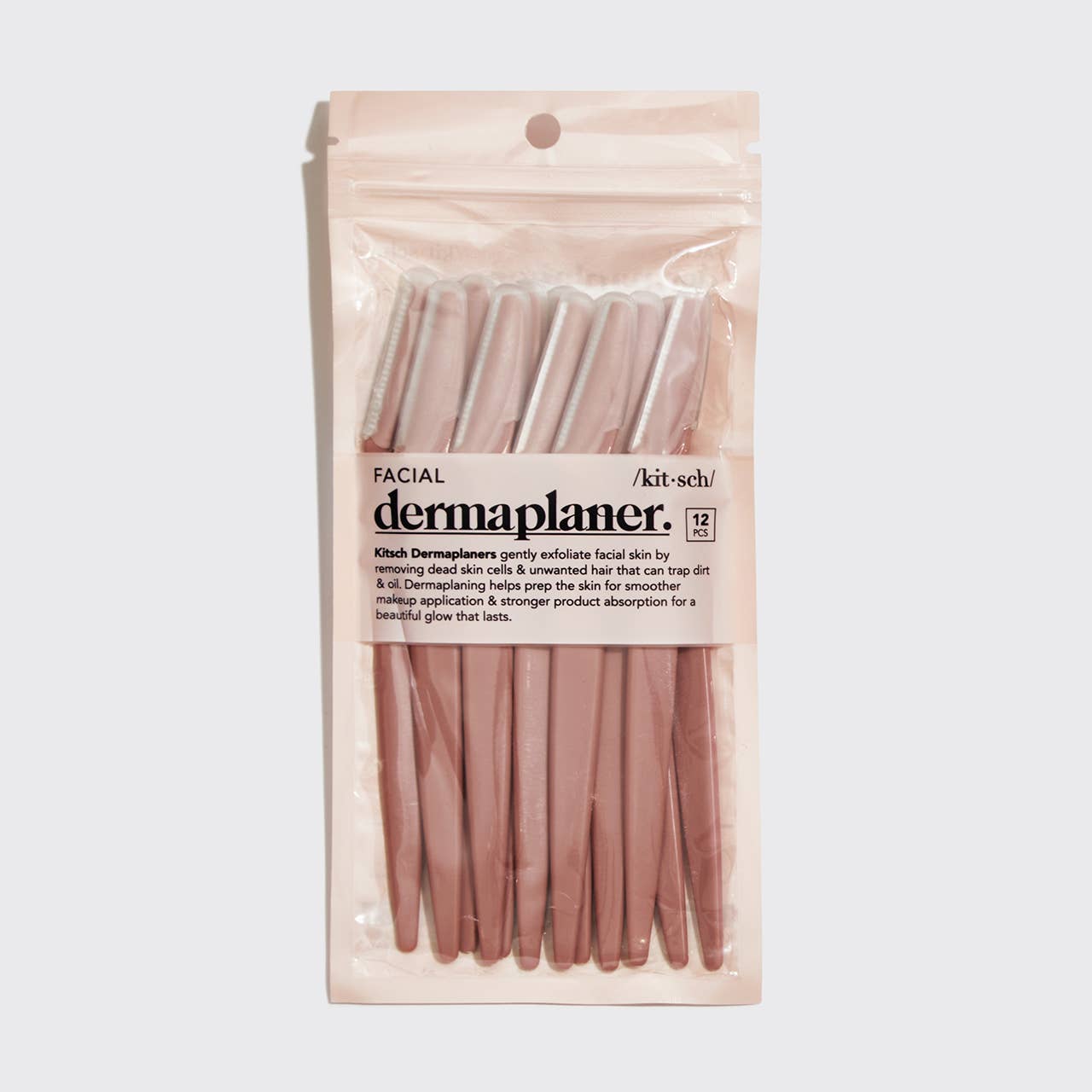 Ensemble de 12 dermaplaners en plastique recyclé - Terracotta