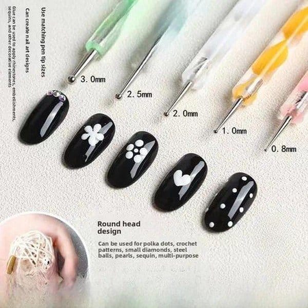 Ensemble de 5 stylets pointeurs pour nail art