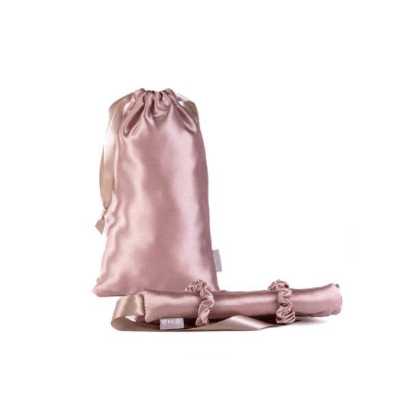 Ensemble de boucles sans chaleur en satin - Rose vintage