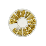Set of gold metal decorations