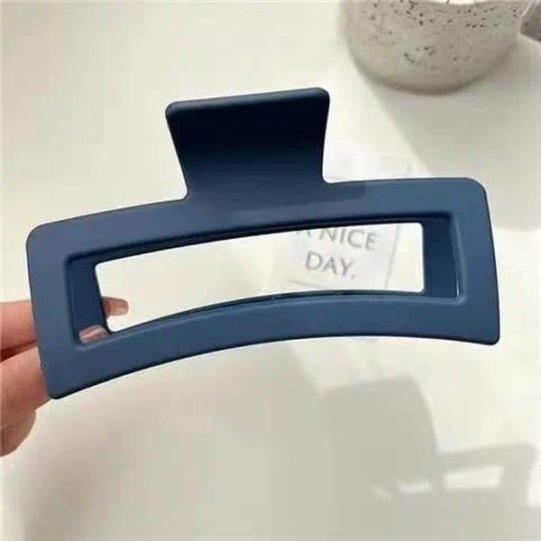 Grande pince à cheveux rectangulaire mate - Boutique du Cheveu