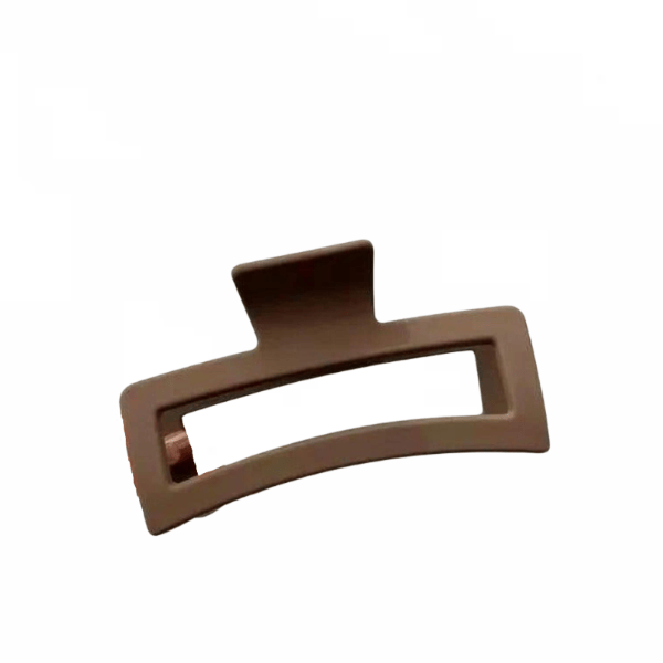 Grande pince à cheveux rectangulaire mate