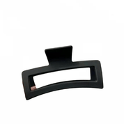 Grande pince à cheveux rectangulaire mate