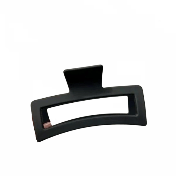 Grande pince à cheveux rectangulaire mate