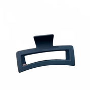 Grande pince à cheveux rectangulaire mate