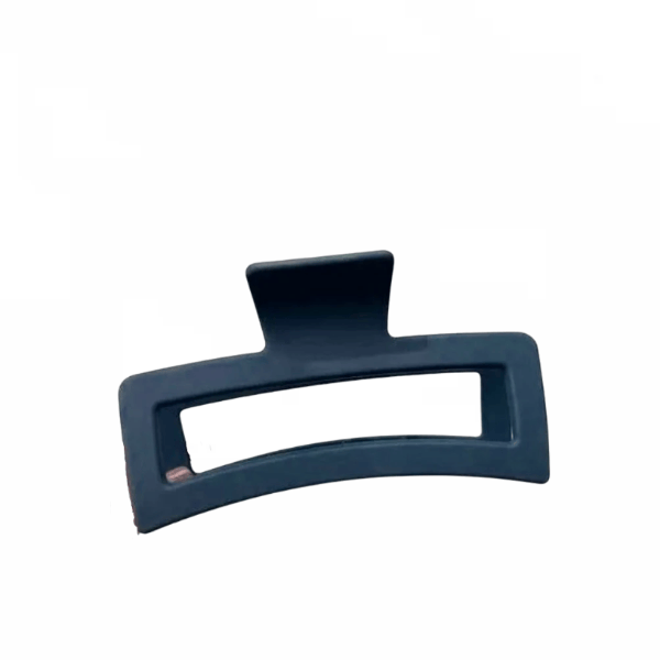 Grande pince à cheveux rectangulaire mate