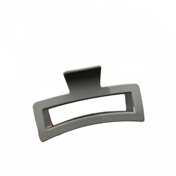 Grande pince à cheveux rectangulaire mate