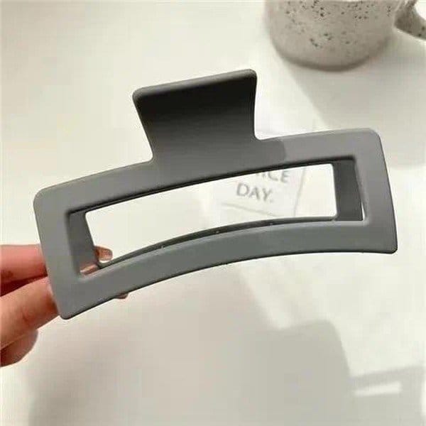 Grande pince à cheveux rectangulaire mate - Boutique du Cheveu