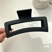Grande pince à cheveux rectangulaire mate - Boutique du Cheveu