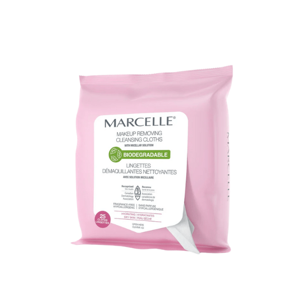 Lingettes Démaquillantes Hydratantes Biodégradables et Recyclables