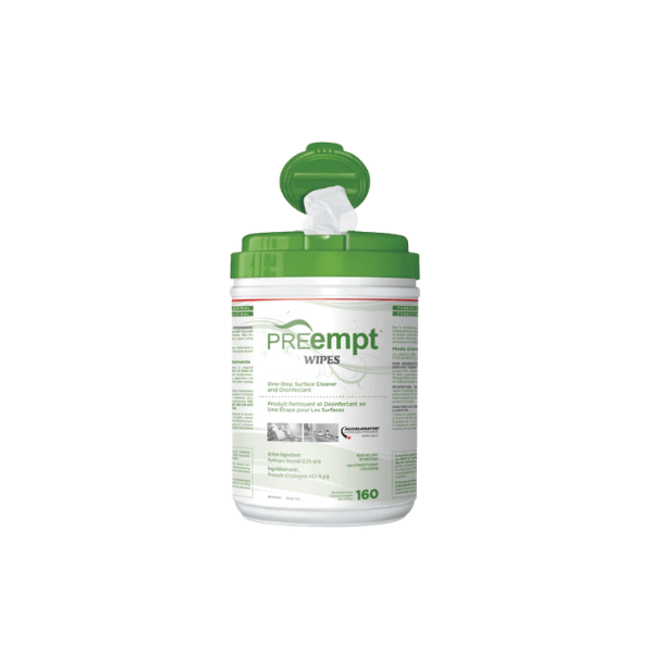 Lingettes désinfectantes de surface PREempt RTU 160 lingettes