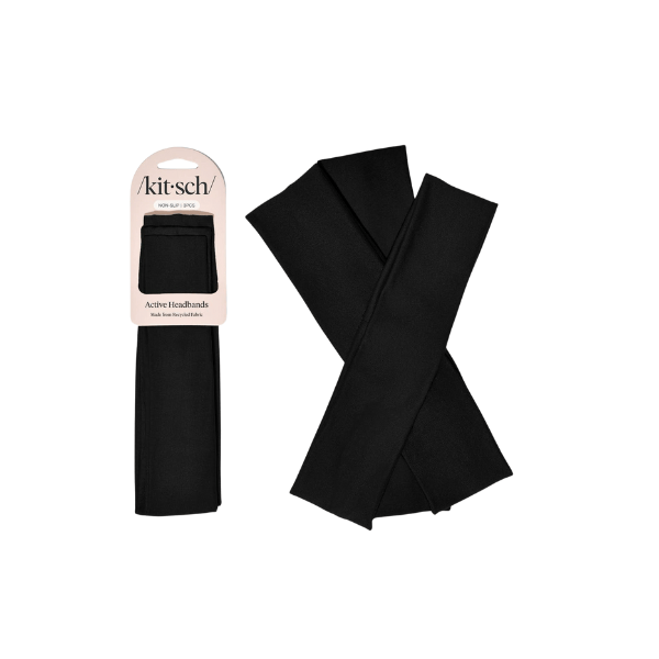 Lot de 3 bandeaux actifs recyclés - Noir