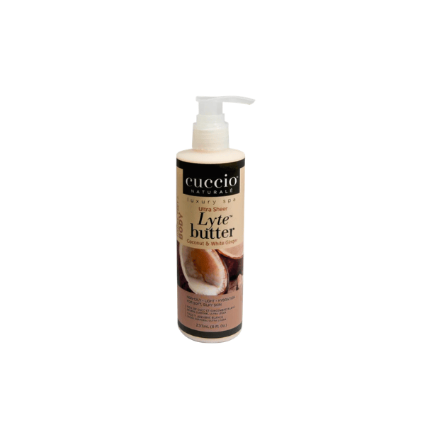Lotion Hydratante Noix de coco et Gingembre blanc 8 oz