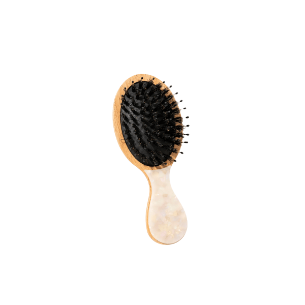 Mini brosse à cheveux Blanche