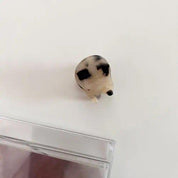 Mini pince à cheveux en acétate Écaille claire